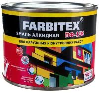 Эмаль алкидная ПФ-115 FARBITEX (Артикул: 4300009078; Цвет: Ярко-зеленый; Фасовка = 0,4 кг)