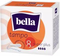 Bella тампоны Tampo super plus, 4 капли, 8 шт., белый