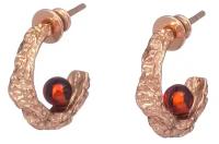 Серьги Amberprofi, серебро, 925 проба, золочение, янтарь