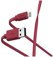 Кабель Hama 00187233 USB (m)-Lightning (m) 1 м, красный плоский