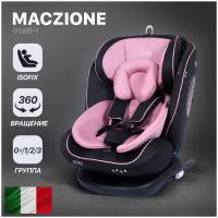 Автокресло группа 0/1/2/3 (до 36 кг) Nuovita Maczione N0123i-1, Grigio Rosa/Серый-розовый