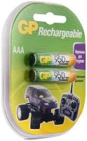 Аккумуляторные батарейки GP (GP 95AAAHC-UC2 PET-G), Ni-Mh, тип AAA, 950 mAh, 1.2V, 2 шт. (Мизинчиковые)