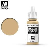 Краска Vallejo серии Model Color - Dark Sand 70847, матовая (17 мл)