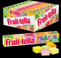 Жевательные конфеты Fruit-tella Радуга с фруктовым соком 21 шт