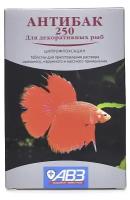 Антибак-250 комплексный антибактериальный препарат для аквариумных рыб, 6 таблеток