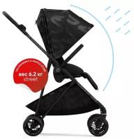 Cybex Детская коляска Melio Street Black, с дождевиком