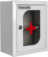 Аптечка металлическая MASTERMANN 1C со стеклом, 270х220х140 мм, IP 31