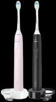 звуковая зубная щетка Philips Sonicare 3100 series HX3675/15, розовый/черный