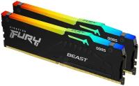 Оперативная память Kingston FURY Beast RGB 32 ГБ (16 ГБ x 2 шт.) DDR5 6000 МГц DIMM CL40 KF560C40BBAK2-32