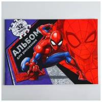 Альбом для рисования А4, 32 л, Spider-man, Человек-паук, 1 шт