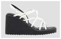 Туфли открытые женские Bronx NEW-WANDA, цвет Черный/Молочный, 38