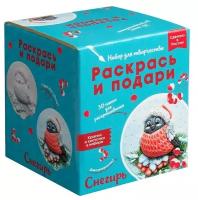 Набор для росписи панно Раскрась и подари Снегирь