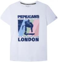 Футболка Pepe Jeans, размер 8, white
