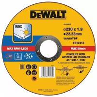 Круг отрезной по металлу DEWALT DT43909, 230 x 22.2 x 1.9 мм