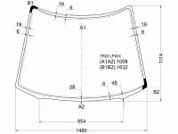 Стекло Лобовое Toyota Estima Emina/Estima Lucida 92-00 XYG арт. TR20 LFW/X