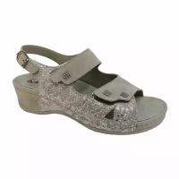 Обувь MUBB женская (сандали) арт.766-22-12 серый/серый принт 