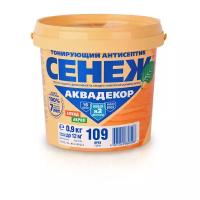 Тонирующий антисептик сенеж аквадекор орех 0.9 кг, 1 шт