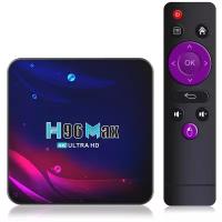 Смарт ТВ приставка H96 Max V11 RK3318 4К ULTRA HD TV BOX 4/64 Гб Андроид 11.0