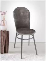 Набор из 2-х чехлов на венские стулья с округлым сиденьем Бруклин кофе с молоком