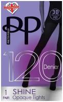 Колготки Pretty Polly Premium Opaques, 120 den, размер XL, черный