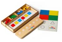 Развивающая игра SmileDecor Геометрик для малышей, 22х22 см, разноцветный