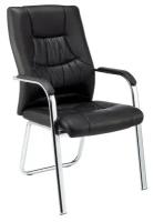 Конференц-кресло BN_TQ_Echair-807 VPU кожзам черный, хром