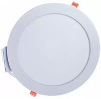 Светильник встраиваемый с рамкой LED 18W белый 4200К круг d225мм Ecola DRR