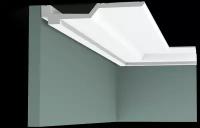 Карниз Orac Axxent полиуретановый 40х215 мм потолочный плинтус под покраску для потолка Orac Decor C354