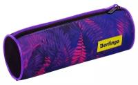 Berlingo Пенал-тубус Flora neon PM09027, фиолетовый/черный