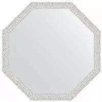 Зеркало настенное Octagon EVOFORM в багетной раме чеканка белая, 68,2х68,2 см, BY 3678