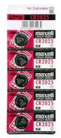 Батарейка Maxell CR2025 BL5 Lithium 3V