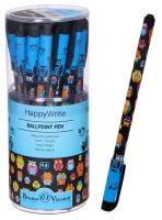 Ручка шариковая HappyWrite «Сказочные совы», узел 0.5 мм, синие чернила, матовый корпус Silk Touch