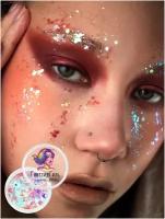 Queridos Glitters ГлиттерГель. Блёстки для лица и тела. Цвет 