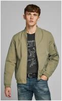 Jack & Jones, куртка мужская, Цвет: серо-зеленый, размер: XL