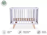 Кровать детская, кроватка для новорожденных Liel Salute LS72, от 0 до 4 лет из натурального массива бука, гипоаллергенные материалы