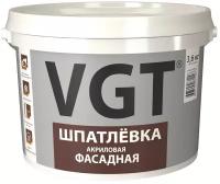 Шпатлевка фасадная VGT, акриловая, 3,6 кг