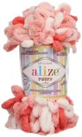 Пряжа Alize Puffy Color, 40 % шерсть, 40 % акрил, 20 % бамбук, 100 % полиэстер, 100 г, 9 м, 5 шт., 5922