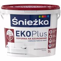 Краска латексная Sniezka EKO Plus для стен и потолков моющаяся матовая белый 6.8 кг