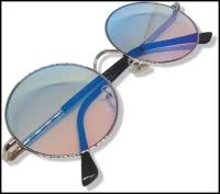 Круглые солнцезащитные очки с зеркальными линзами