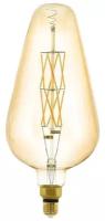 Лампа светодиодная диммируемая филаментная Eglo E27 8W 2100K янтарная 11838