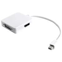 Переходник/адаптер GCR Apple mini DisplayPort 20M > DisplayPort 20F/HDMI 19F/DVI 25+4F