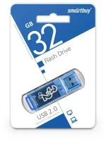 Флеш-накопитель USB 2.0 Smartbuy 32GB Glossy series Blue (SB32GBGS-B)