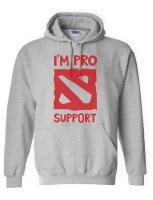 Толстовка Худи серые Im pro support