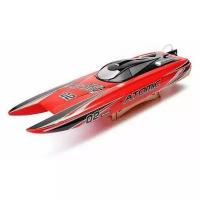 Радиоуправляемый катамаран Volantex RC ATOMIC 700 красный Brushless 2.4G LiPo RTR - EXA79204RR