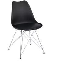 Стул TetChair TULIP IRON CHAIR (mod. EC-123) / 1 шт. в упаковке (металл/пластик, 54,5*48*83,5см, черный)