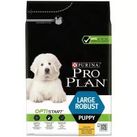 Корм Purina Pro Plan для щенков крупных пород с курицей и рисом Large Robust Puppy Chkn, 3 кг