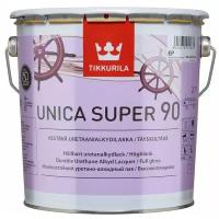 Износостойкий алкидно-уретановый лак Tikkurila Unica Super 90 2,7L