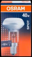 Лампа накаливания Osram (40Вт, Е14, рефлектор матовая) теплый белый, 1шт