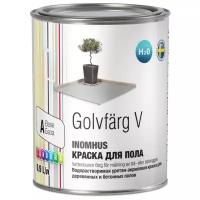 Краска уретан-акриловая Landora Golvfarg V полуглянцевая белый 0.9 л