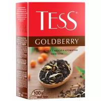 Чай черный Tess Goldberry с айвой и ароматом облепихи листовой, 100 г